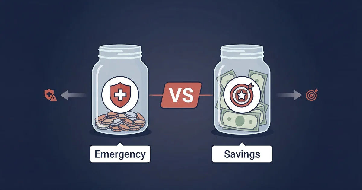 Emergency Fund vs Savings Account: What's the Difference?