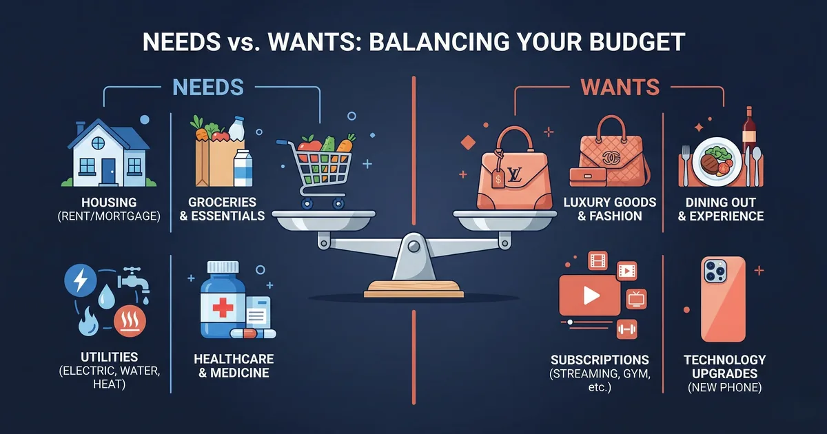 Needs vs Wants: A Practical Guide to Smarter Spending