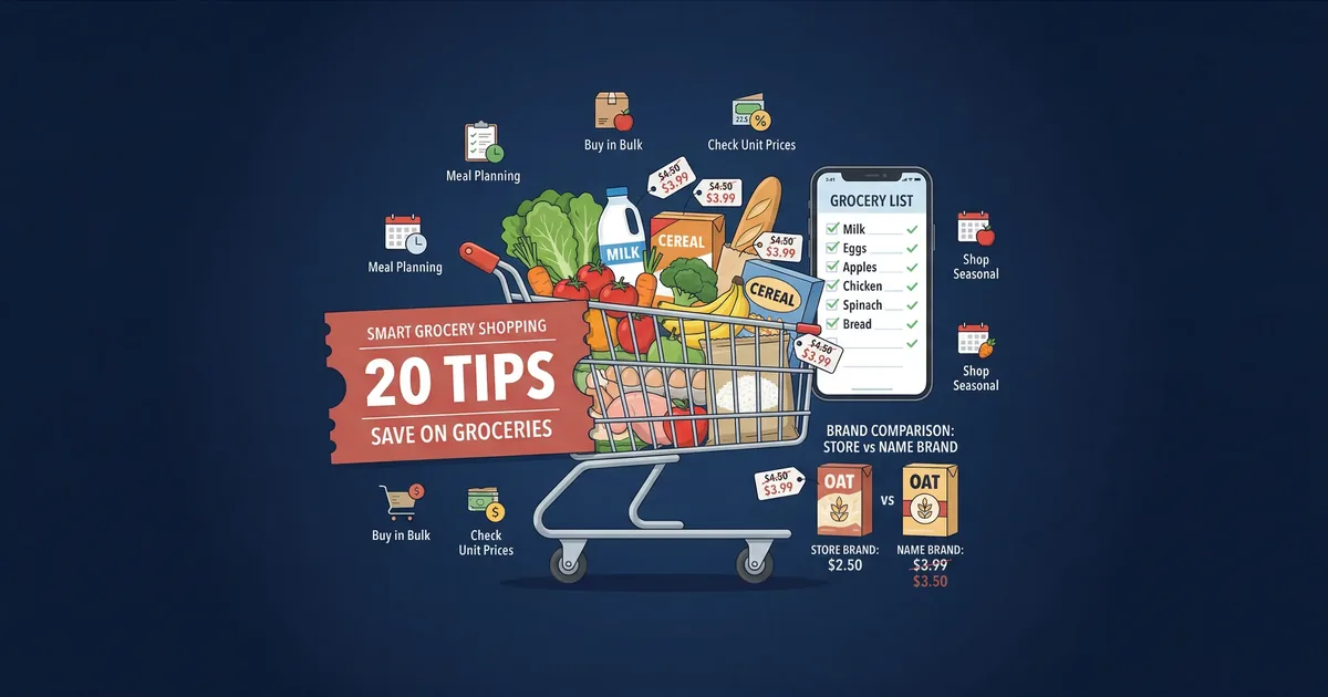 How to Save Money on Groceries: 20 Proven Tips