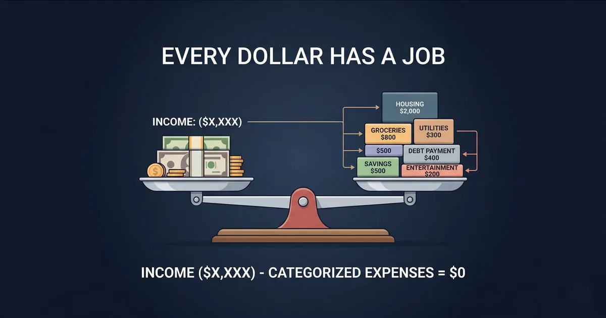 Zero-Based Budgeting Guide - Budget reaching exactly zero with every dollar assigned